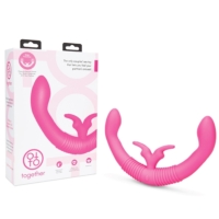 Together – Together Vibe Rechargeable Vibrating Rabbit Double Dong (Pink)