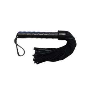 Rouge Suede Leather Flogger Leather Handle Black RSF1167 5060404819016 Detail.jpg
